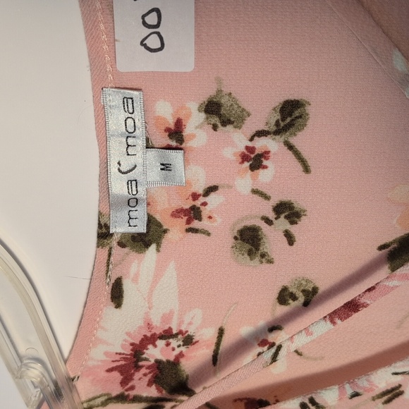 Moa Moa Pink Floral Blouse - Picture 2 of 9